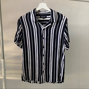 PacSun short sleeve striped button shirt